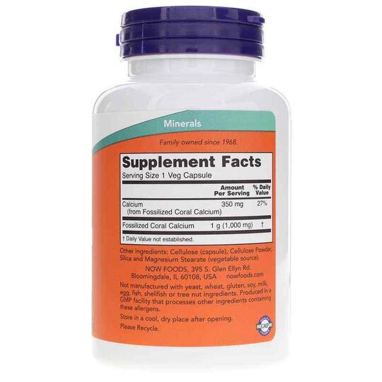 Coral Calcium 1000 Mg, NOW